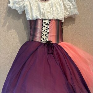 Revolution White and Purple Dance Dress